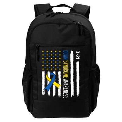 Down Syndrome Awareness Us Flag Trisomy 21 Daily Commute Backpack