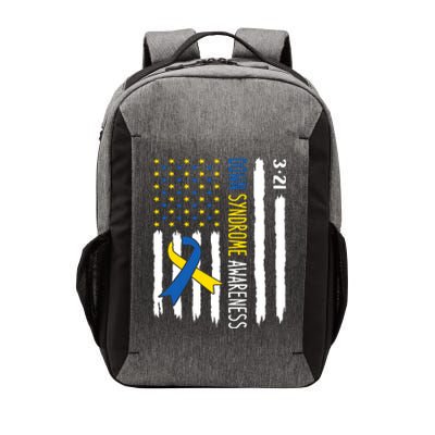 Down Syndrome Awareness Us Flag Trisomy 21 Vector Backpack