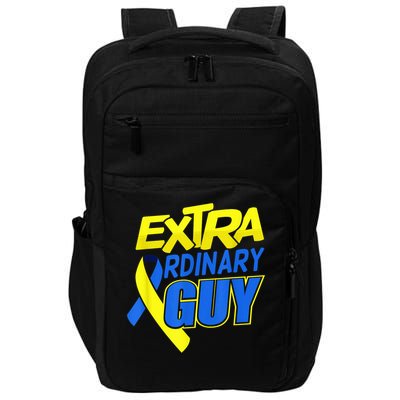Down Syndrome Awareness T21 Day Extra Ordinary Guy Impact Tech Backpack