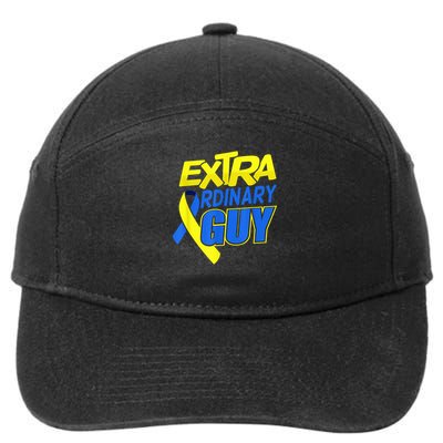 Down Syndrome Awareness T21 Day Extra Ordinary Guy 7-Panel Snapback Hat