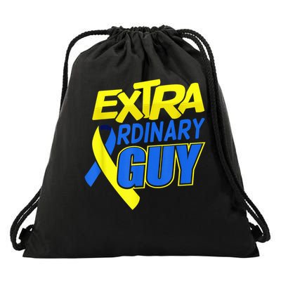 Down Syndrome Awareness T21 Day Extra Ordinary Guy Drawstring Bag