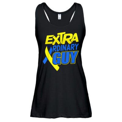 Down Syndrome Awareness T21 Day Extra Ordinary Guy Ladies Essential Flowy Tank