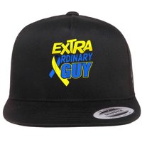 Down Syndrome Awareness T21 Day Extra Ordinary Guy Flat Bill Trucker Hat