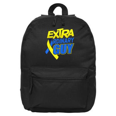 Down Syndrome Awareness T21 Day Extra Ordinary Guy 16 in Basic Backpack