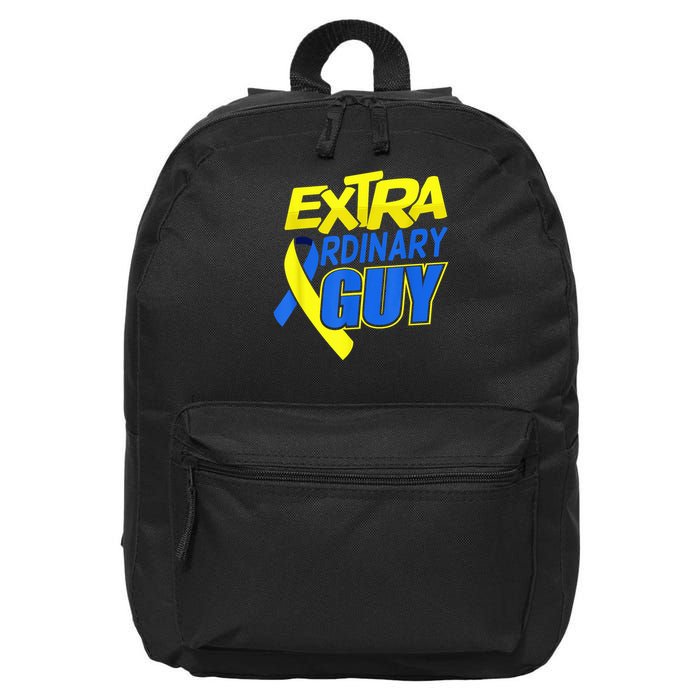 Down Syndrome Awareness T21 Day Extra Ordinary Guy 16 in Basic Backpack