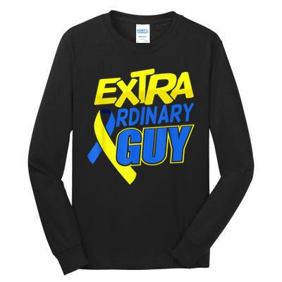 Down Syndrome Awareness T21 Day Extra Ordinary Guy Tall Long Sleeve T-Shirt