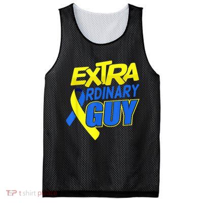 Down Syndrome Awareness T21 Day Extra Ordinary Guy Mesh Reversible Basketball Jersey Tank