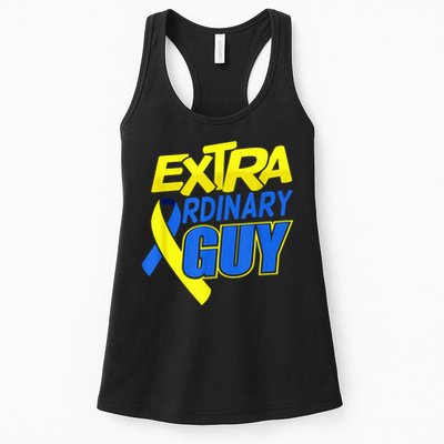 Down Syndrome Awareness T21 Day Extra Ordinary Guy Womens Tank Top