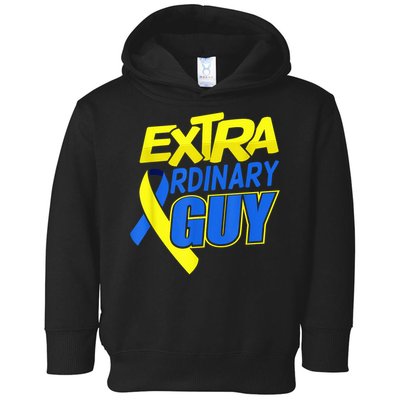 Down Syndrome Awareness T21 Day Extra Ordinary Guy Toddler Hoodie