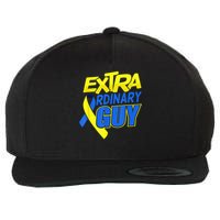 Down Syndrome Awareness T21 Day Extra Ordinary Guy Wool Snapback Cap