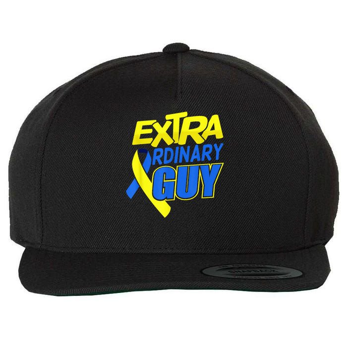 Down Syndrome Awareness T21 Day Extra Ordinary Guy Wool Snapback Cap