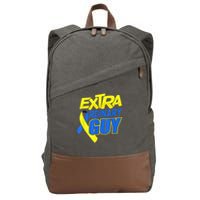 Down Syndrome Awareness T21 Day Extra Ordinary Guy Cotton Canvas Backpack