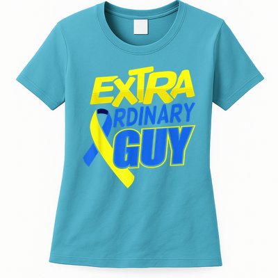Down Syndrome Awareness T21 Day Extra Ordinary Guy Womens T-Shirt