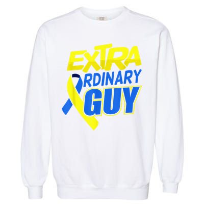 Down Syndrome Awareness T21 Day Extra Ordinary Guy Garment-Dyed Sweatshirt