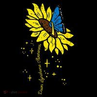 Down Syndrome Awareness Sunflower Butterfly Flatbill Hat