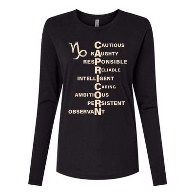 Don't Study A Capricorn Astrology Birthday Zodiac Sign Womens Cotton Relaxed Long Sleeve T-Shirt