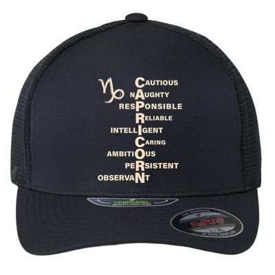 Don't Study A Capricorn Astrology Birthday Zodiac Sign Flexfit Unipanel Trucker Cap
