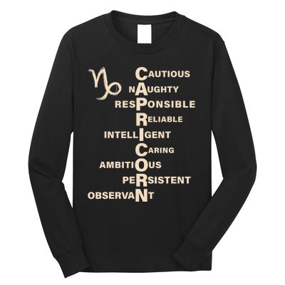 Don't Study A Capricorn Astrology Birthday Zodiac Sign Long Sleeve Shirt