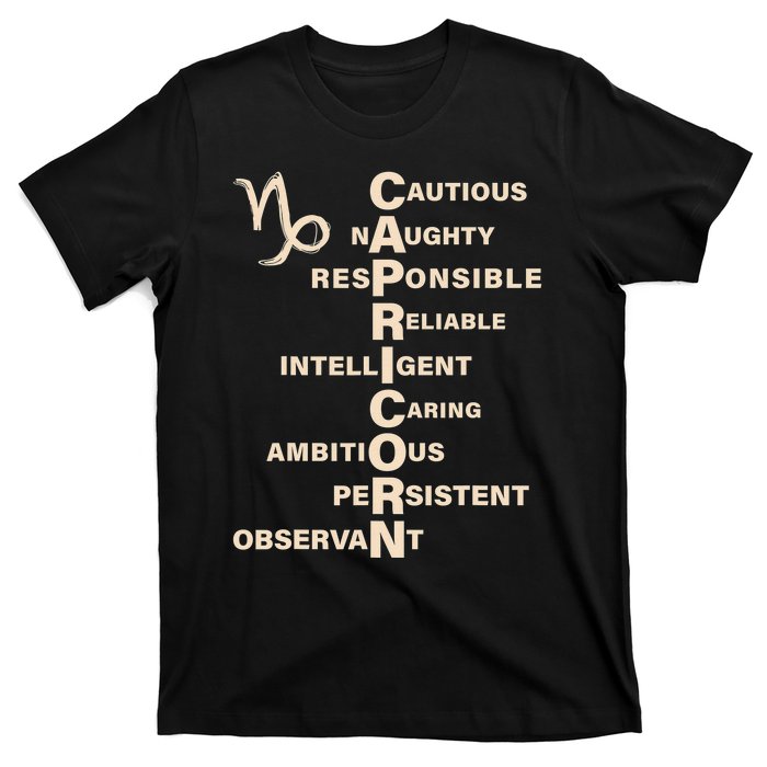 Don't Study A Capricorn Astrology Birthday Zodiac Sign T-Shirt