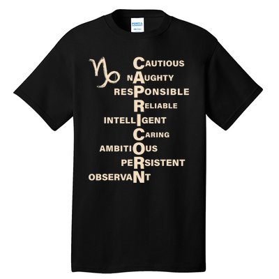 Don't Study A Capricorn Astrology Birthday Zodiac Sign Tall T-Shirt