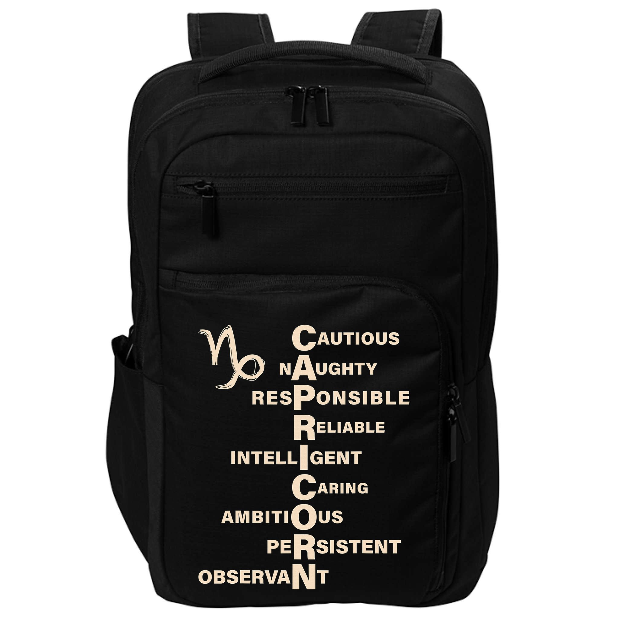 Don't Study A Capricorn Astrology Birthday Zodiac Sign Impact Tech Backpack