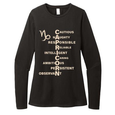 Don't Study A Capricorn Astrology Birthday Zodiac Sign Womens CVC Long Sleeve Shirt