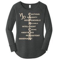 Don't Study A Capricorn Astrology Birthday Zodiac Sign Women's Perfect Tri Tunic Long Sleeve Shirt