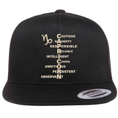 Don't Study A Capricorn Astrology Birthday Zodiac Sign Flatbill Hat