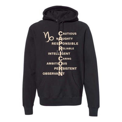 Don't Study A Capricorn Astrology Birthday Zodiac Sign Premium Hoodie