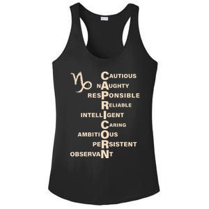 Don't Study A Capricorn Astrology Birthday Zodiac Sign Ladies PosiCharge Competitor Racerback Tank