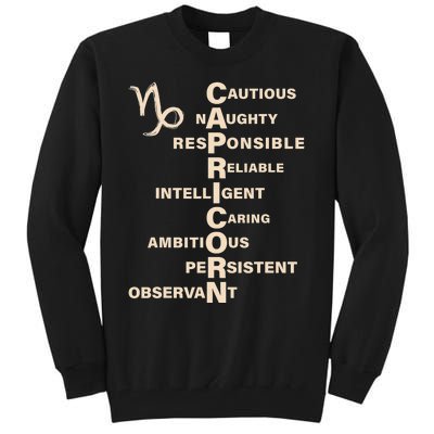 Don't Study A Capricorn Astrology Birthday Zodiac Sign Tall Sweatshirt