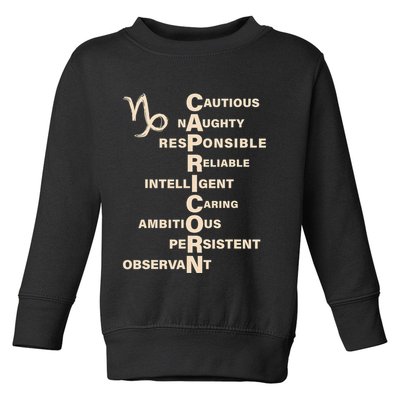 Don't Study A Capricorn Astrology Birthday Zodiac Sign Toddler Sweatshirt