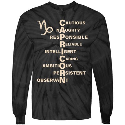 Don't Study A Capricorn Astrology Birthday Zodiac Sign Tie-Dye Long Sleeve Shirt