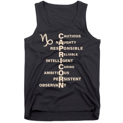 Don't Study A Capricorn Astrology Birthday Zodiac Sign Tank Top