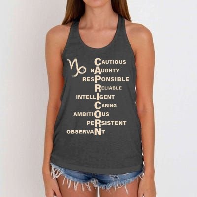 Don't Study A Capricorn Astrology Birthday Zodiac Sign Women's Knotted Racerback Tank