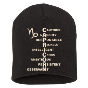 Don't Study A Capricorn Astrology Birthday Zodiac Sign Short Acrylic Beanie