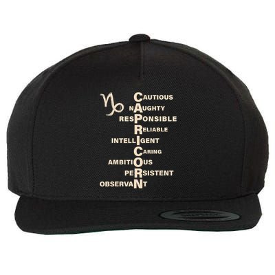 Don't Study A Capricorn Astrology Birthday Zodiac Sign Wool Snapback Cap