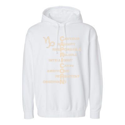 Don't Study A Capricorn Astrology Birthday Zodiac Sign Garment-Dyed Fleece Hoodie