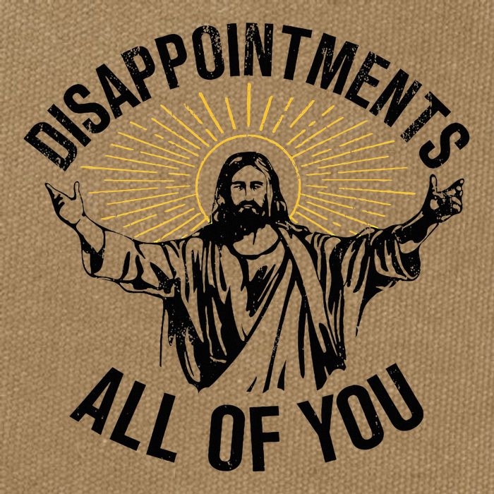 Disappointments Sarcastic All Of You Christian Jesus Cotton Canvas Backpack