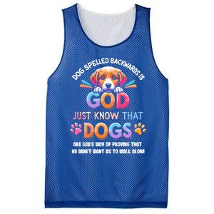 Dog Spelled Backwards Is God Just Know That Dogs Gift Mesh Reversible Basketball Jersey Tank