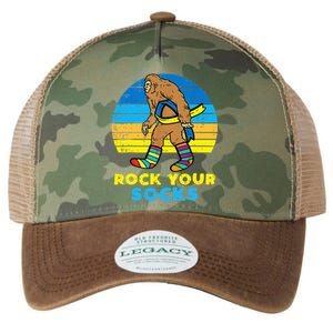 Down Syndrome Bigfoot Rock Your Socks Awareness Sasquatch Legacy Tie Dye Trucker Hat