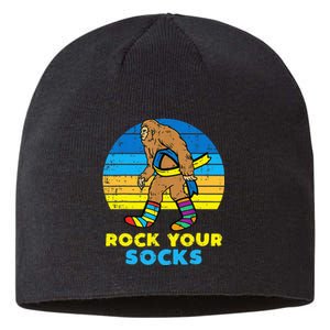 Down Syndrome Bigfoot Rock Your Socks Awareness Sasquatch Sustainable Beanie