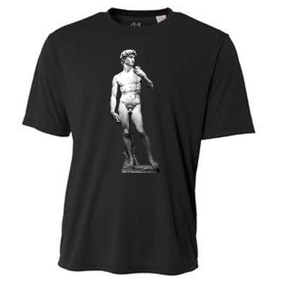 David Statue By Michelangelo Cooling Performance Crew T-Shirt