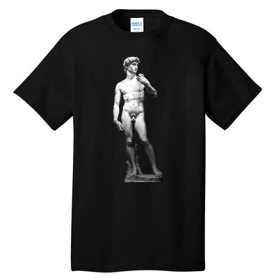 David Statue By Michelangelo Tall T-Shirt