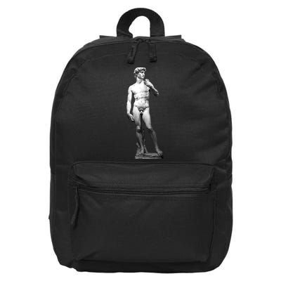 David Statue By Michelangelo 16 in Basic Backpack