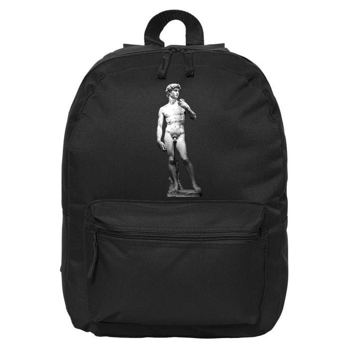 David Statue By Michelangelo 16 in Basic Backpack