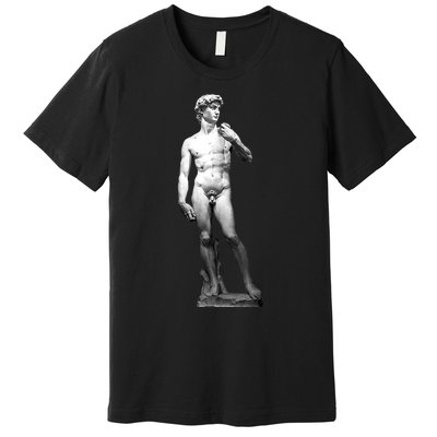 David Statue By Michelangelo Premium T-Shirt