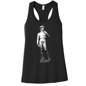 David Statue By Michelangelo Women's Racerback Tank