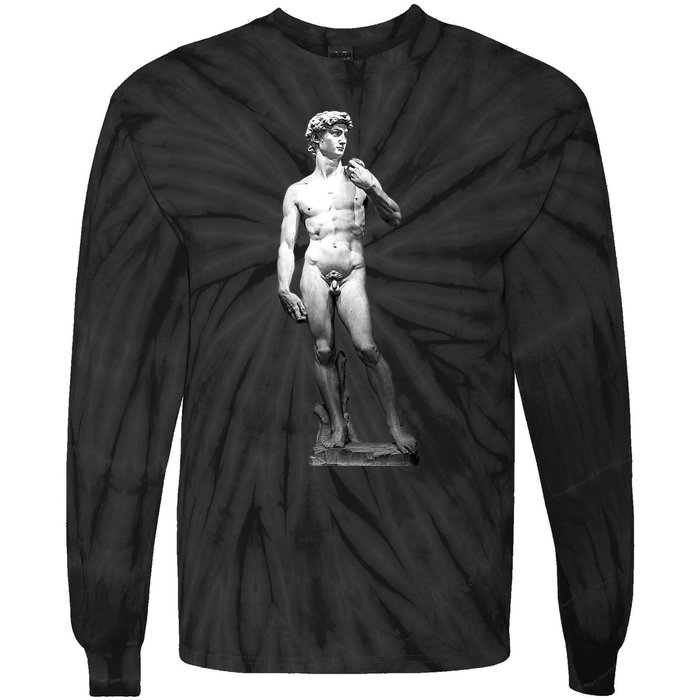 David Statue By Michelangelo Tie-Dye Long Sleeve Shirt