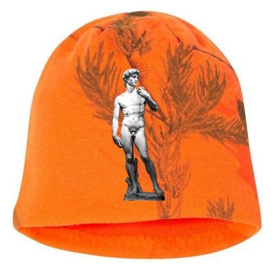 David Statue By Michelangelo Kati - Camo Knit Beanie